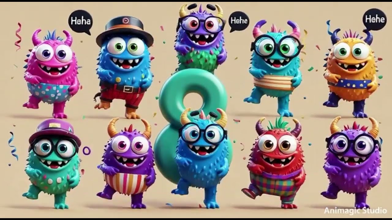 Counting with the Friendly Monsters | Animagic Studio