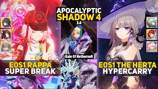 видео: Апокалиптическая тень 4 | E0S1 Rappa Super Break и E0S1 The Herta Hypercarry | Хонкай: Звездный р... картинка: Апокалиптическая тень 4 | E0S1 Rappa Super Break и E0S1 The Herta Hypercarry | Хонкай: Звездный р...