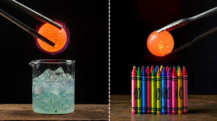 1000°C Glowing Metal Ball vs Crayons, Sanitizer & Ice