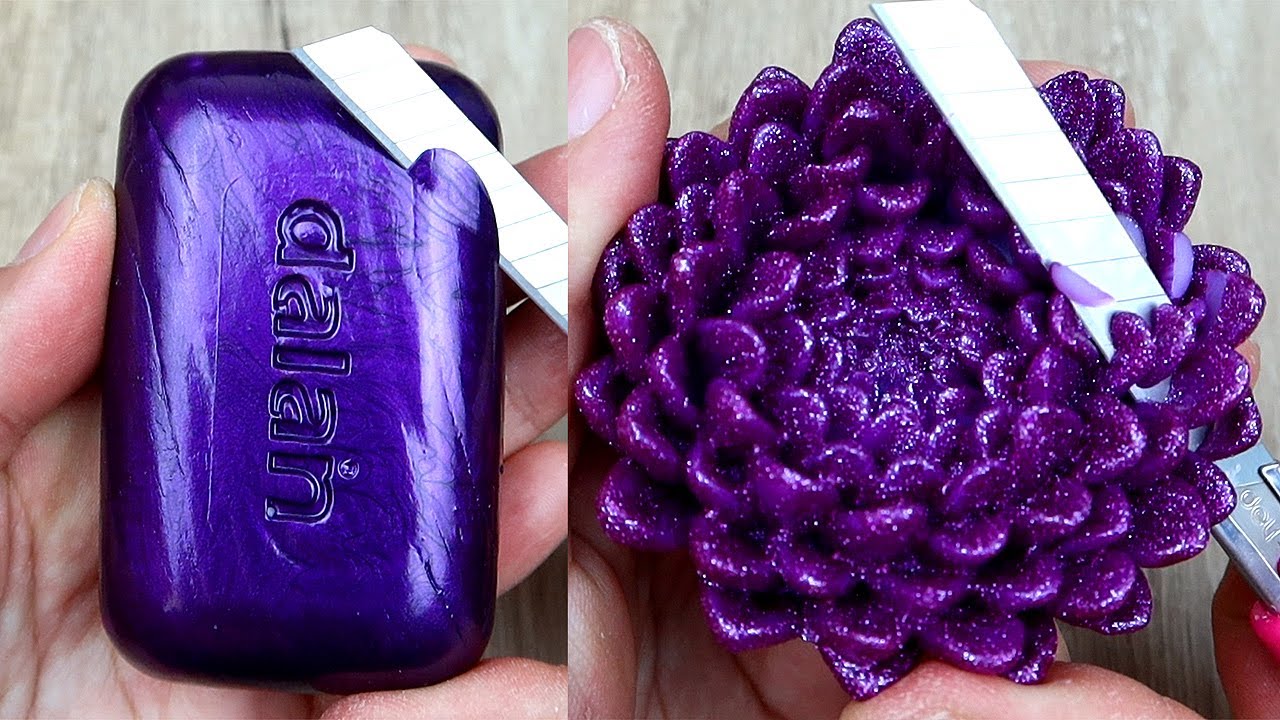 Relaxing Soap Cutting ASMR. Satisfying Soap and lipstick cutting. Corte de jabón - 538