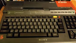 MSX 2+ Sony HB-F1XD 2MB Memory Mapper Test