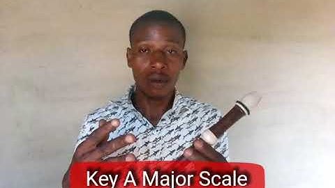 How To Play "A" Major Scale On The Recorder