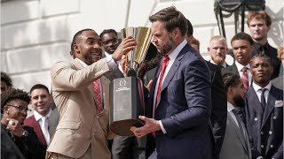 JD Vance gives hilarious response to fumbling Ohio State's national championship trophy
