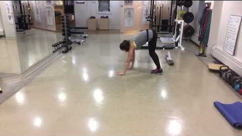 Walkout triceps push-up