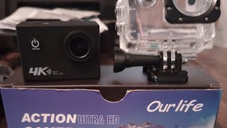 Temu OurLife 4k action cam review