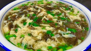 This is the correct way to make seaweed egg soup. There are tricks to sweet and delicious soup