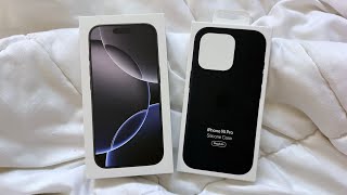 iPhone 16 Pro & Silikonhülle auspacken! (Schwarzes Titan) – Apple Intelligence