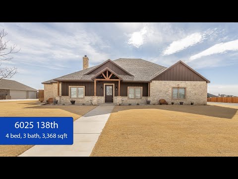 6025 138th St, Lubbock, TX home video tour