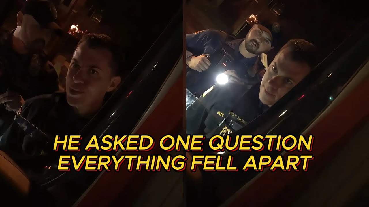 Водитель службы доставки перевернул ситуацию и полностью унизил полицейского на камеру.