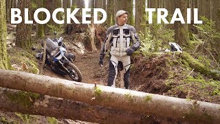 How to Turn Around on Single Track Trail - Avoid Impassible Obstacles on a R1200GS screenshot 5