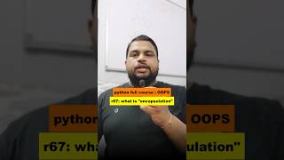 python full course 67/150, python oops encapsulation #pythonprogramming #coding #codeartisanlab