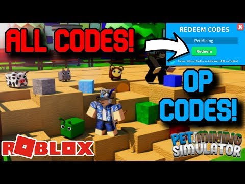 All Op Working Codes Roblox Pet Mining Simulator Youtube - roblox mining simulator pet wiki