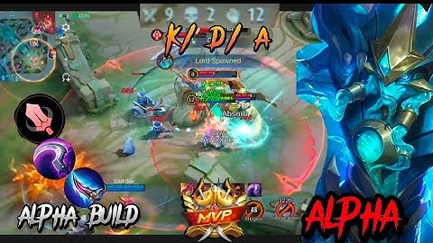ALPHA THE BEST BUILD THE TRUE DAMAGE BEST ALPHA BUILD 2023/NEW EMBLEM AND BUILD RED BUILD~MLBB