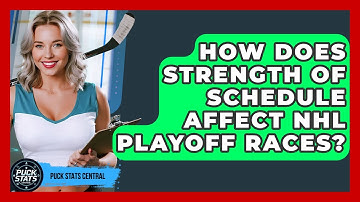 How Does Strength Of Schedule Affect NHL Playoff Races? - Puck Stats Central