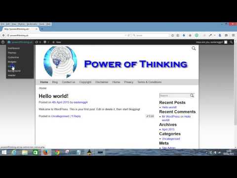 7. Customise Header Menu - Professional and Mobile Responsive WordPress Website
