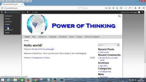 7. Customise Header Menu - Professional and Mobile Responsive WordPress Website