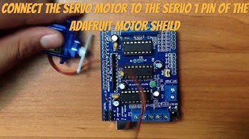 Moving a servo with Arduino (using Adafruit motor shield)