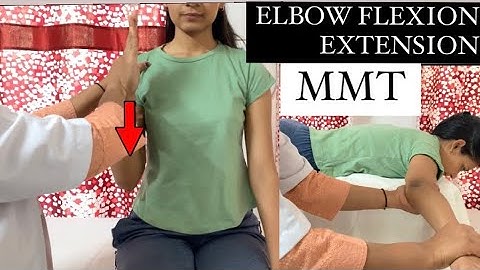 Elbow flexion and extension MMT | Manual Muscle Testing grades | mmt grades