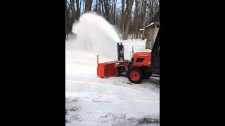 Kubota b2920 clearing snow