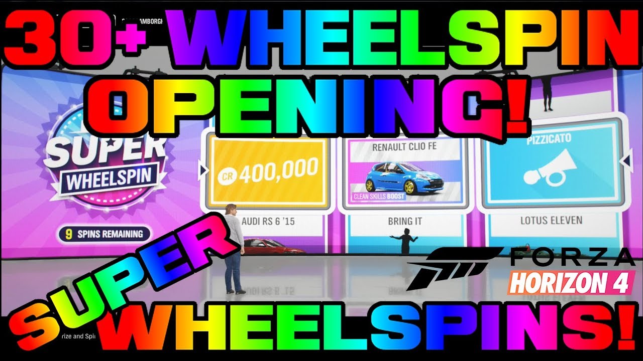 Forza Horizon 4 30+ WHEELSPIN OPENING! Super Wheelspins & FE Cars