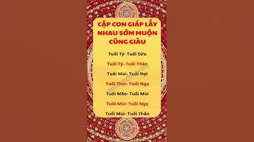 7 Cặp Con Giáp Càng Lấy Nhau Càng Giàu | Phong Thủy Mai Bùi