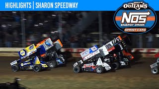 World of Outlaws NOS Energy Drink Sprint Cars | Sharon Speedway | September 23, 2023 | HIGHLIGHTS