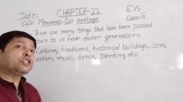 Class IV EVS 01- 02- 2021 by Mr Rupesh Chapter 22