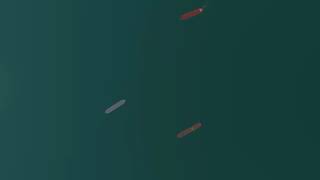 Overtaking and crossing situation on the high seas - Action a