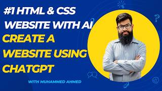 #1 Create a Website Using ChatGPT | HTML & CSS Website with AI | Beginner Tutorial