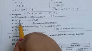 Grade 5 Math 1st term sheet 5 lesson 6 &7 unit 1 - حل شيت المعاصر ماث خامسه ابتدائي الترم الاول 2024
