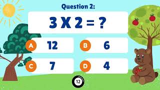 Fun Multiplication Table Quiz Game: 3 & 4 Times Table! 🚀