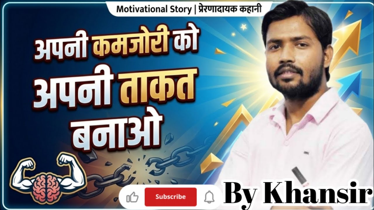 अपनी कमजोरी को अपनी ताकत कैसे बनाये | वीडियो जरूर देखना नहीं | #khansir #motivation #taqat #kamjoori