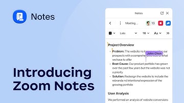 Introducing Zoom Notes
