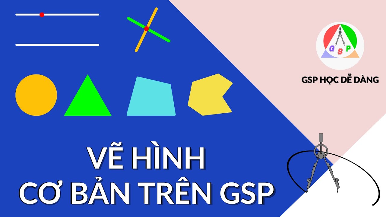 GSP Học dễ dàng -  Bài 2.4 Vẽ hình cơ bản | Geometer's Sketchpad - Hình học động