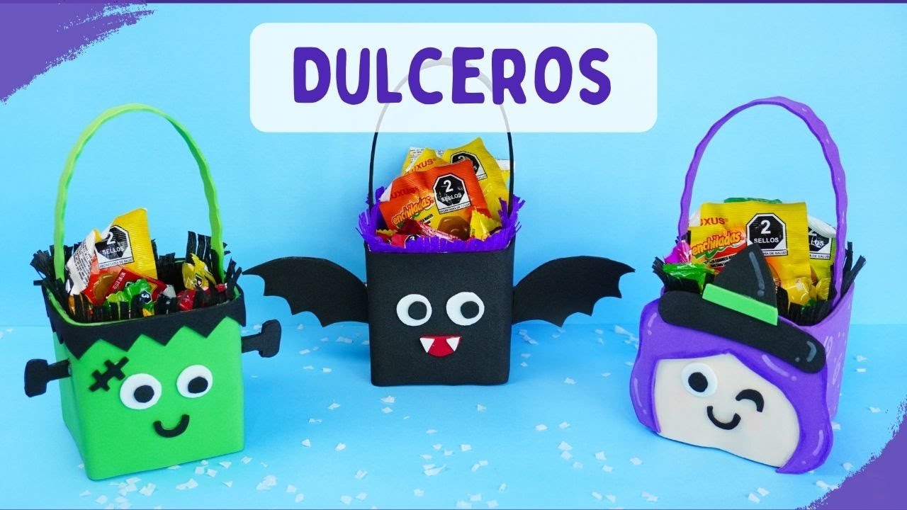 🧙‍♀ Dulceros fáciles para Halloween con material reciclado ft. @Scaly Dragón