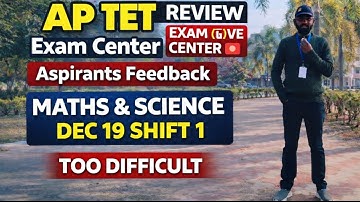AP TET Exam Review | Exam Centre Live | Candidates Feedback |