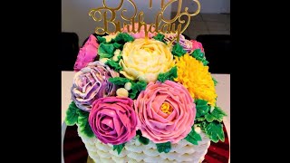 Flower Basket Cake Tutorial