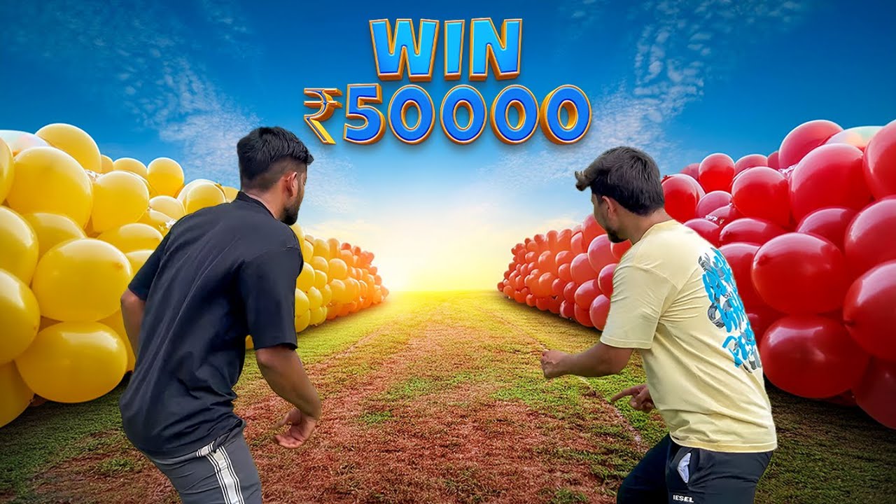 Extreme Balloon Popping Race Challenge, Win ₹50000🔥