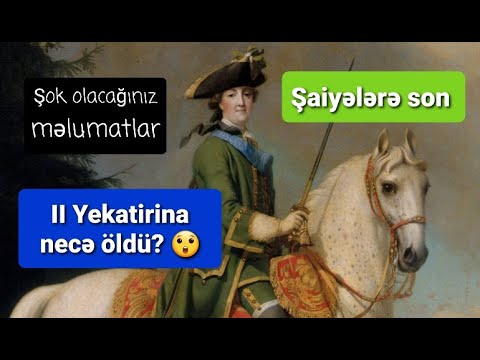 II Yekatirina. Çariçanın ata olan sevgisi