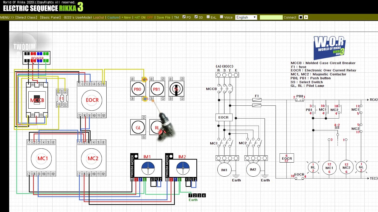 (Electrical sequence wiring) Example of learning wanted15 - YouTube