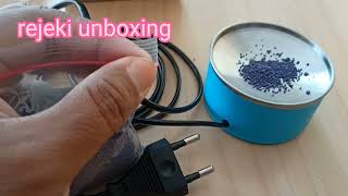 unboxing TUNGKU OBAT NYAMUK PASIR ELEKTRIK dan AROMA TERAPI