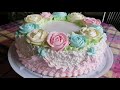 Торты. белков заварной крем.Cake is a favorite rose.