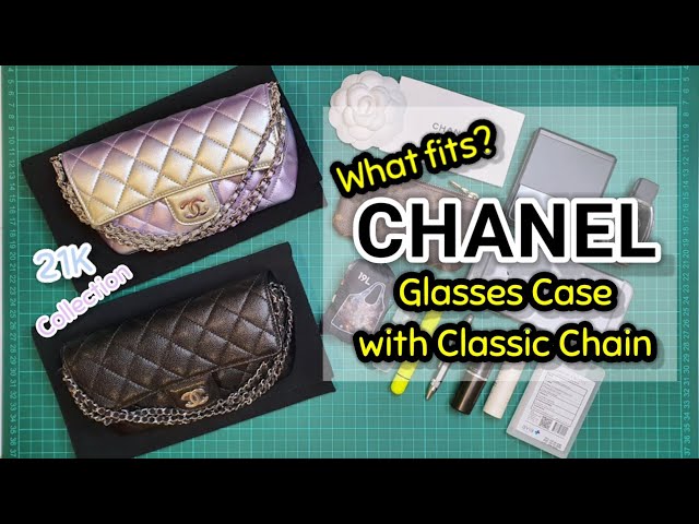 13 Ways to Carry  Chanel Glasses Case with Classic Chain 21P