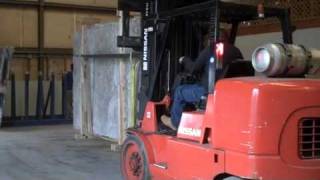 Granite Slabs Container Unloading 5 of 6