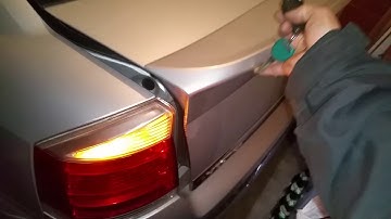 Opel Vectra C GTS trunk lid opening with remote key
