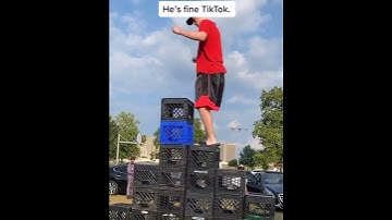 Funny Crate Challenge Fail😂😂 - #CrateChallange #Shorts