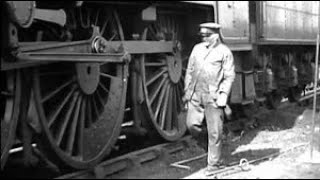 Vintage rail film  Engine Shed  LMS 1938