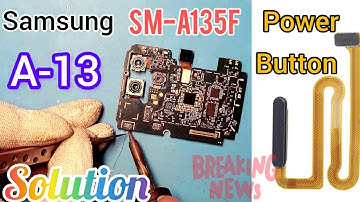 Samsung A13 Power Button Problem ! (SM-A153F) Jumper Solution, Use auto translate [CC]