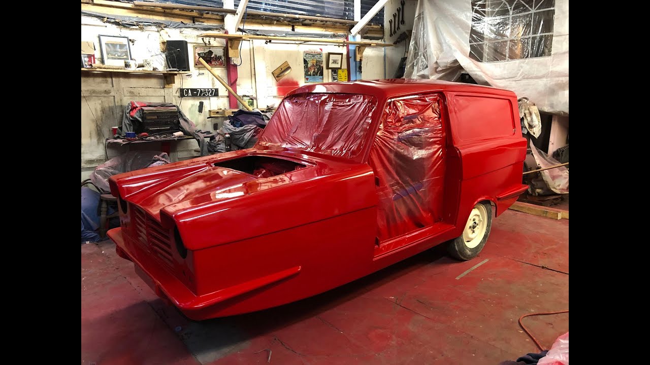 reliant regal van restoration the end of the bodywork / paint