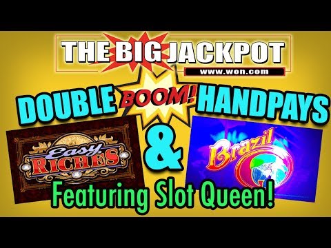 🔹🔷 Double Handpay 🔷🔹 on EASY RICHES & BRAZIL ➕ Special Guest: SLOT QUEEN! 💸 | The Big Jackpot